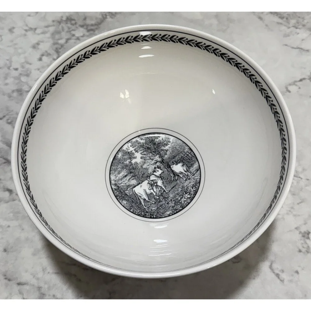 Villeroy & Boch Germany Fine China Audun Ferme Footed Serving Bowl AS IS
